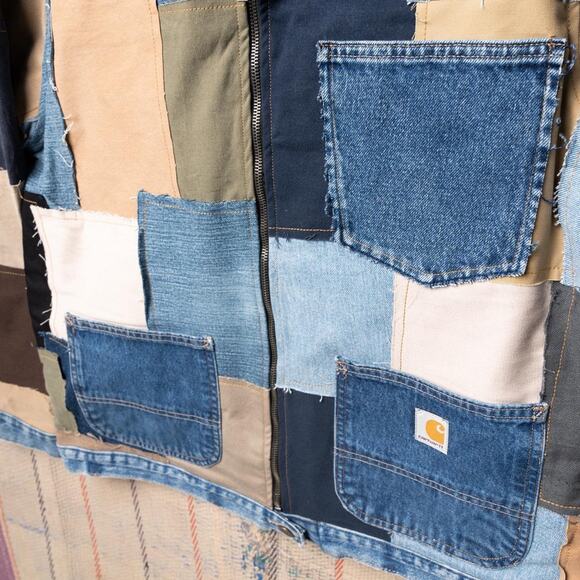 Custom upcycled carhartt chore jacket - Picture 4 of 8